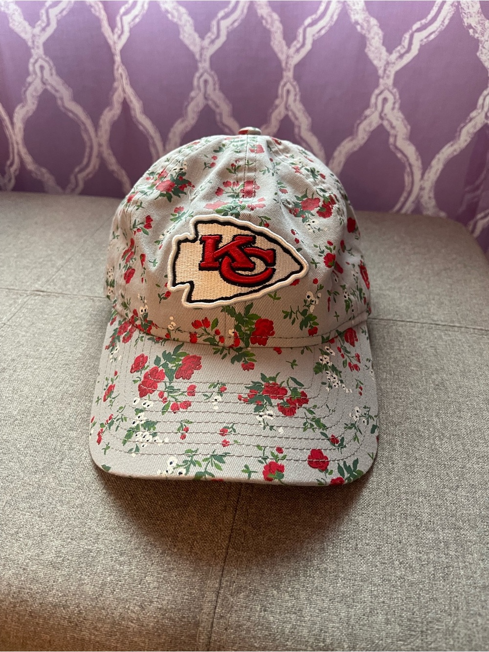 Women’s Kansas City Chiefs Floral Baseball Cap